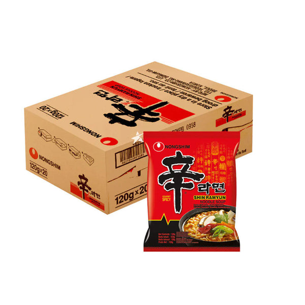 Nongshim - Instant Noodles Shin Red Super Spicy - 20 bags