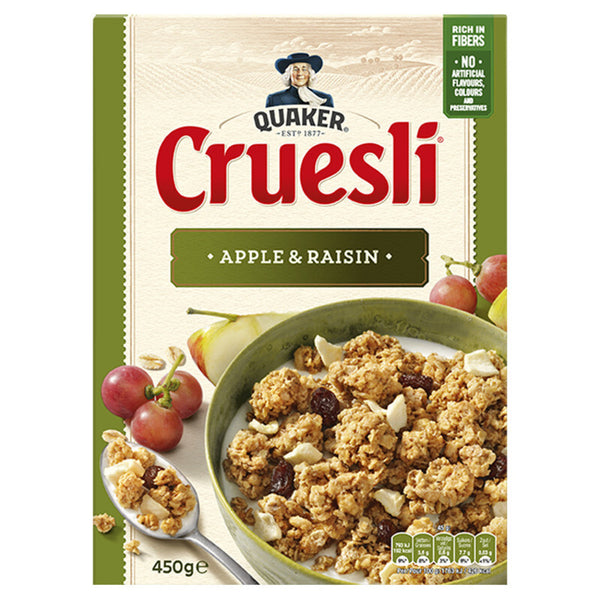 Quaker Cruesli Apple & Raisins 450g