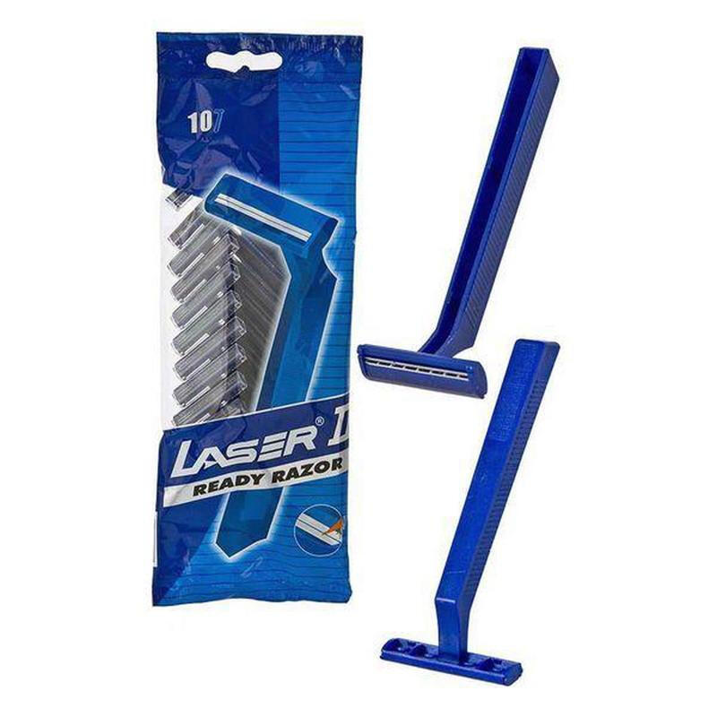 Laser II Disposable razor blades Men 10 Pieces