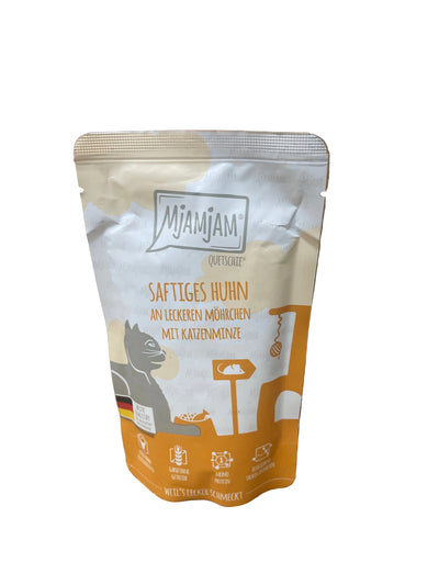 Mjakjam Saftiges Huhn an Leckeren Mohrchen mit Katzenminzeb 125g