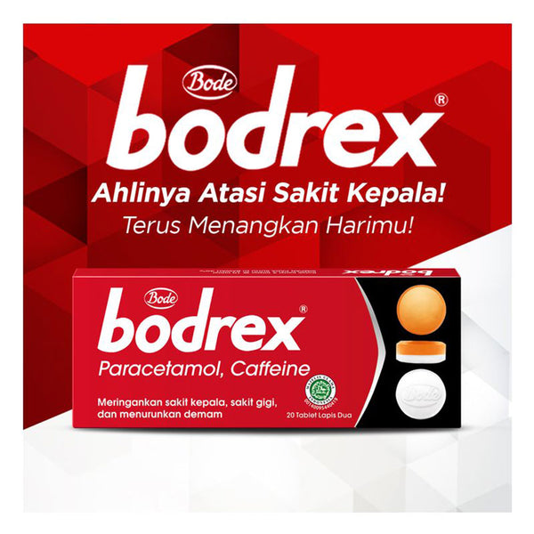 Bodrex Bodrex Paracetamol, Caffeine 20 Tablets - TOKOPOINT.COM