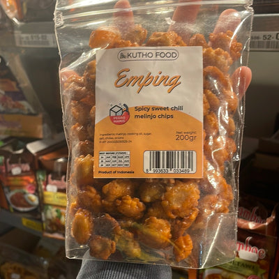 KUTHO FOOD EMPING spicy sweet chili melinjo chips 200g