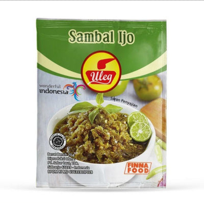 [Buy 1 Get 1] Finna Uleg Sambal Ijo 10x18g