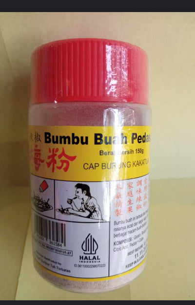 CAP BURUNG  KAKAKTUA Spicy fruit seasoning   Bumbu buah pedas 150 gr