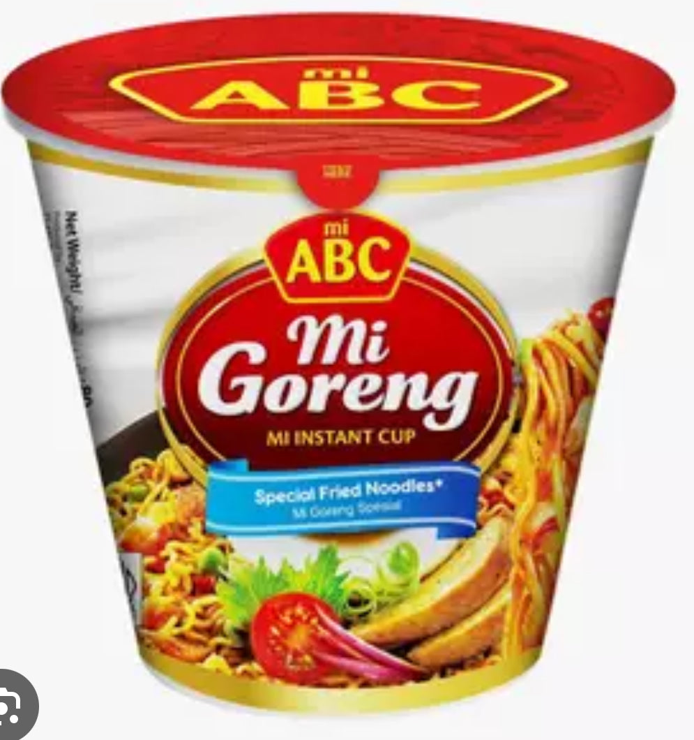 ABC Instant Cup Noodle Mi Goreng Special Fried Noodles 80 g - TOKOPOINT.COM