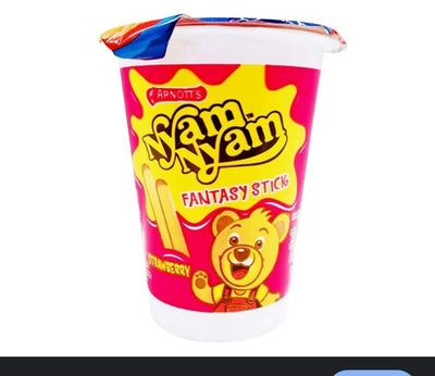 Arnott’s Nyam-Nyam Biscuit Fantasy Stick Stawberry 25G