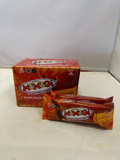 Momogi Stick Jagung bakar Pedas 10x12g