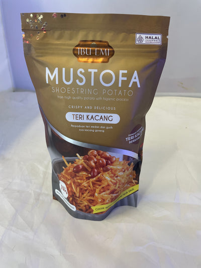 Ibu Emi Mustofa Shoestring Potato Teri Kacang kering kentang 100g