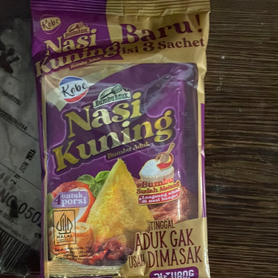 Kobe nasi kuning  3 x15 gr