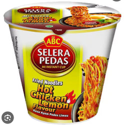 ABC Instant Cup Noodle Hot Chicken  Lemon Flavour  Rasa Ayam Pedas Limau 80 g