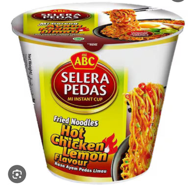 ABC Instant Cup Noodle Hot Chicken  Lemon Flavour  Rasa Ayam Pedas Limau 80 g