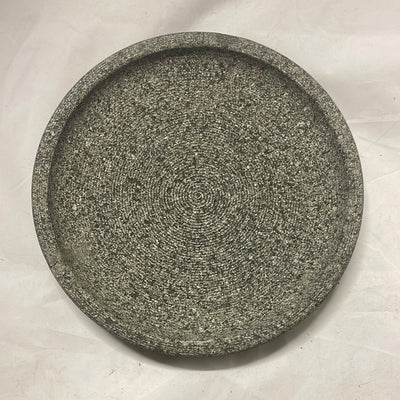 Cobek batu asli tanpa  ulekan ukuran 26 cm