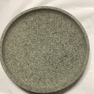 Cobek batu asli tanpa ulekan ukuran 28/ 30 cm