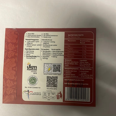 Roeparasa  bumbu rendang  45 gr