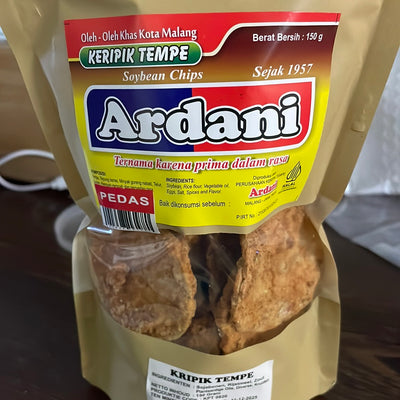 Keripik tempe ardani pedas  150 gr