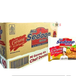 1 box Sedaap Mie Instan Goreng Ala Chef Delina 40X90g