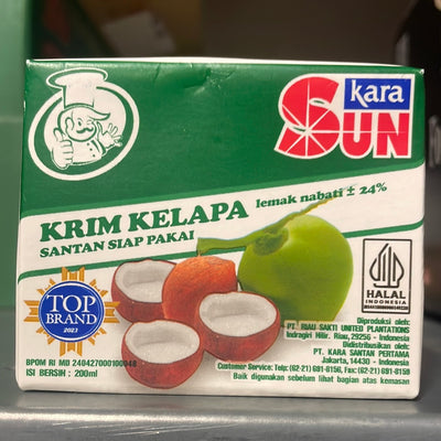 SUN KARA krim kelapa santan siap pakai 200 ml