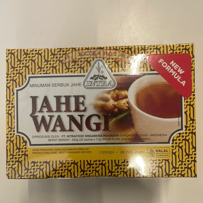 Intra Jahe Wangi Extra Hot & Less Sugar 300g