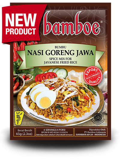 Bamboe Nasi Goreng Jawa spice mix package on a white background