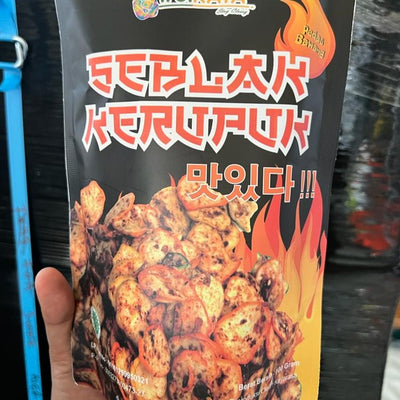 SI KAYA Kerupuk Seblak Pedas Bawang 100g