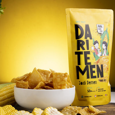 Dari Teman Keripik Pangsit Jagung Manis 50g+25g