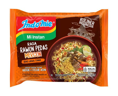 Indomie Mi Instan Kuah Rawon Pedas Mercon 75g