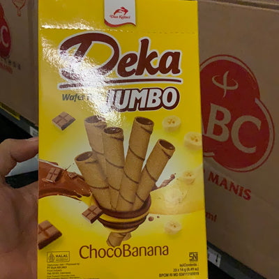 Deka wafer roll jumbo chocbanana 20x14g
