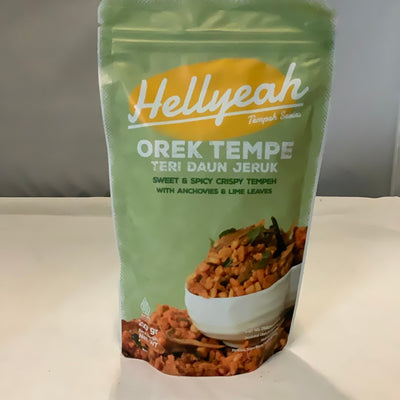 Hellyeah tempeh series orek tempe teri daun jeruk 200 gr