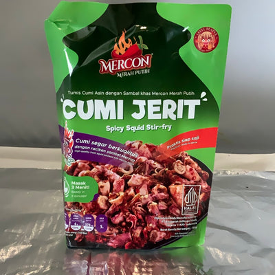 Mercon cumi jerit spicy squid stir-fry 150gr