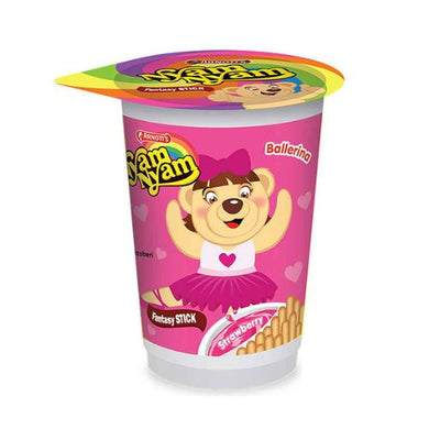 Arnott’s Nyam-Nyam Biscuit Fantasy Stick Stawberry 25G