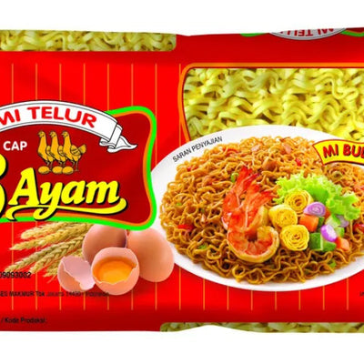 3 Ayam Mi Telur Bulat Merah 200g