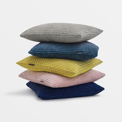 Ochama X Corn Kernels Corduroy Throw Pillow (50 x 50cm) 1pc Grey