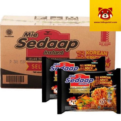 1 box Mie Sedaap Instant Selection Korean Spicy Chicken 40x87g TOKOPOINT.COM