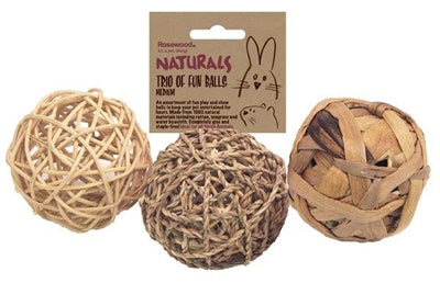 TRIO OF FUN BALLS MEDIUM 8 CM