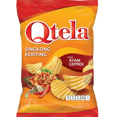 Qtela Singkong Ayam Geprek 80g  - TOKOPOINT.COM