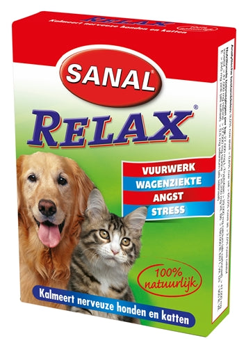 SANAL DOG / CAT RELAX KALMERINGSTABLET 15 TABLETTEN