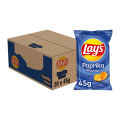 Lay's Paprika Chips, box 20 bags x 45 g