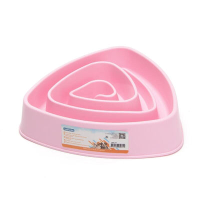 Dog Slow-feeding Bowl PP Pink