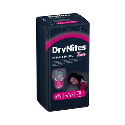 Huggies Drynites 8-15 Girl - 9pcs