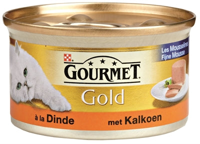 GOURMET GOLD FIJNE MOUSSE KALKOEN 24X85 GR