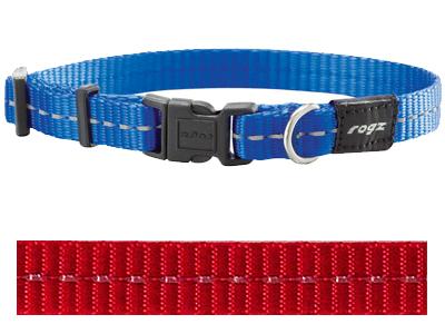 ROGZ FOR DOGS NITELIFE HALSBAND ROOD 11 MMX20-32 CM
