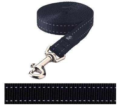 ROGZ FOR DOGS SNAKE LIJN ZWART 16 MMX1.4 MTR
