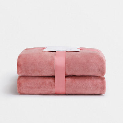 Ochama X Silky Plush Blanket  150X200cm Pinkish orange