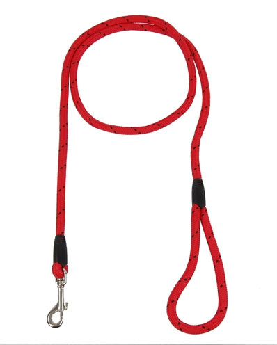 ROSEWOOD HONDENRIEM TOUW ROOD / ZWART 162 CM