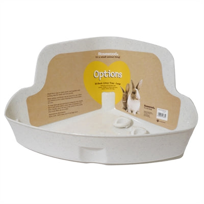ROSEWOOD KONIJNENTOILET HOEK CREME 42X30X21 CM