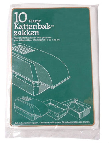 PLASTIC KATTENBAKZAK VOOR EXTRA GROTE KATTENBAKKEN 51X20X46 CM