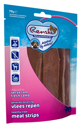 RENSKE GEZONDE BELONING VLEES STRIP LAM 70 GR
