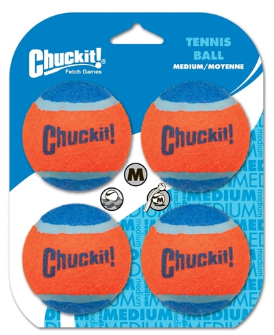 CHUCKIT TENNISBAL MEDIUM 6 CM 4 ST