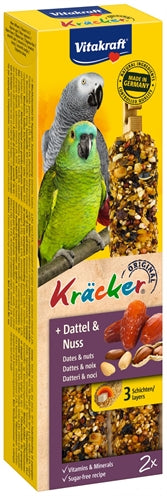 VITAKRAFT PAPEGAAI KRACKER FRUIT/NOOT 2 IN 1