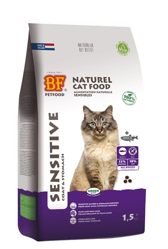 BIOFOOD CAT SENSITIVE COAT & STOMACH 1.5 KG